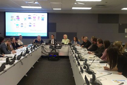 Регионален брифинг на УНИЦЕФ по въпросите на сътрудничеството с държавите от ЦИЕ и ОНД за защита на децата